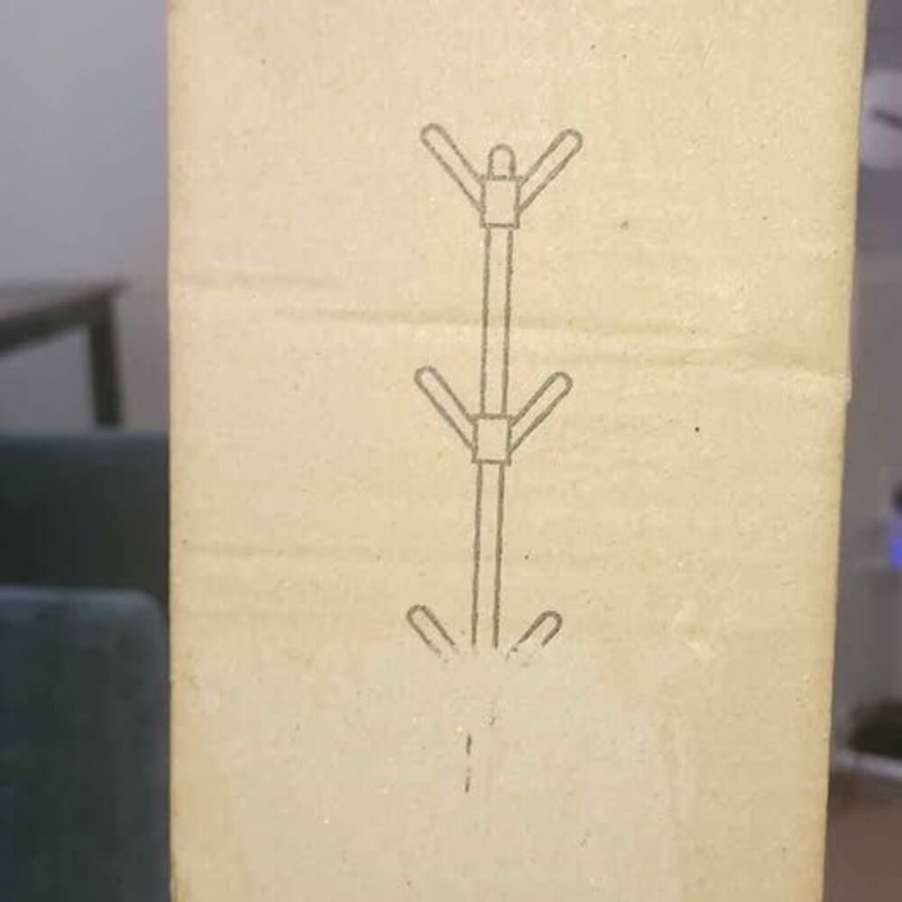 Metal Black Coat Rack in Box Unassembled